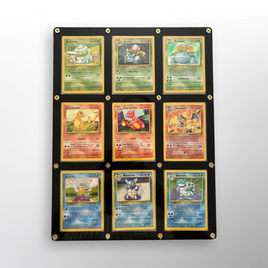 Gen 1 Kanto Original Base Set Starter Evolutions Framed Showcase (9) 1999