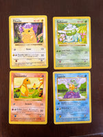 Shadowless Kanto Base Starters Set (4) 1999