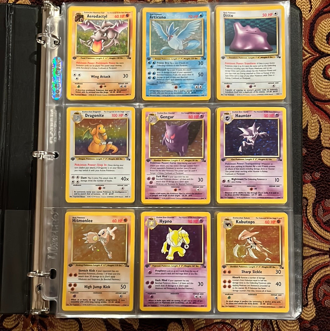 1st Edition Fossil (62/62) Complete Set 1999 1st Edition Fossil (62/62) Complete Set 1999