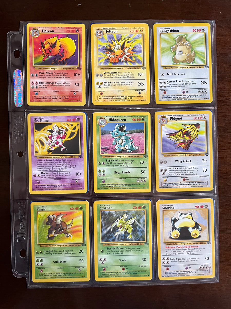 pokemon cards jungle set list 1st Edition (64/64) Complete 1999 Stage 1 Jungle Complete Master Set (64/64)