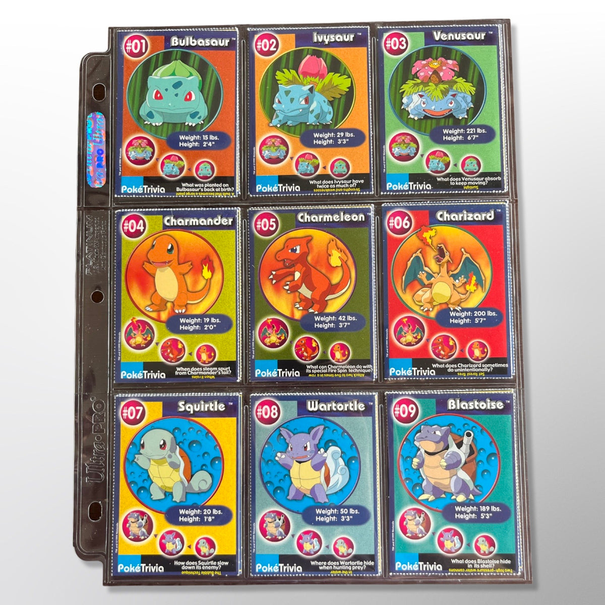 Burger King Poketrivia Promo Original 151 Complete Set 1999 TradingCardSets.Com