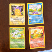 Unlimited Kanto Base Starters Set (4) 1999