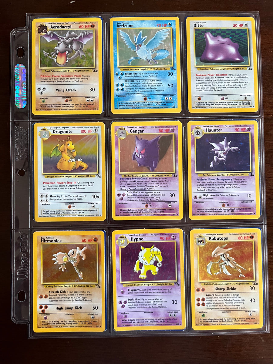 Fossil (62/62) Complete Master Set 1999| TradingCardSets.Com Fossil (62/62) Complete Master Set 1999| TradingCardSets.Com