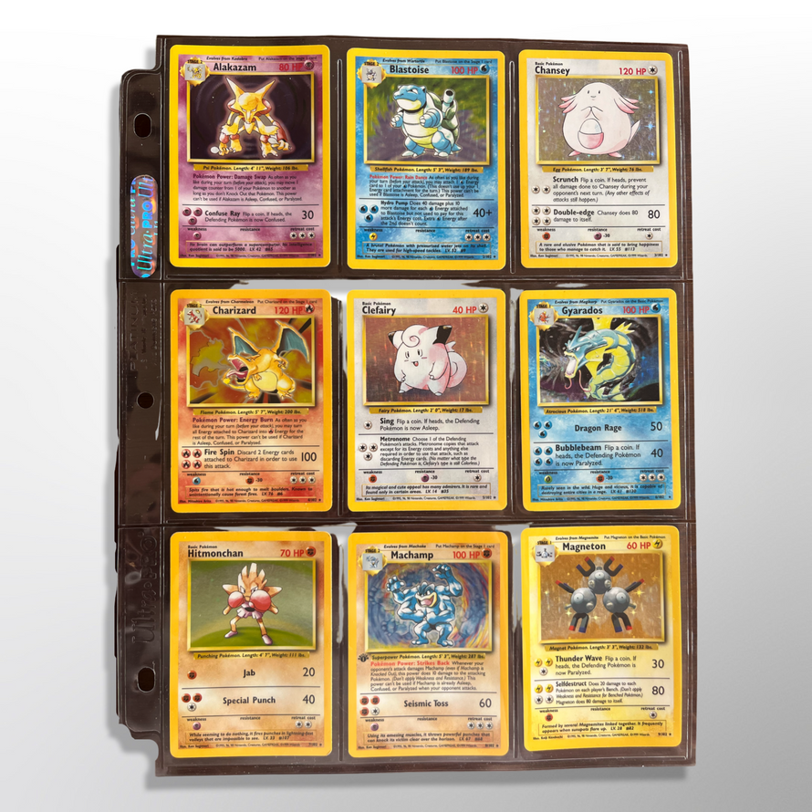 1st Edition Johto Starters Full Art Set - Neo Genesis Vintage Pokemon Cards  - NM