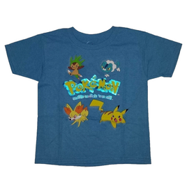 Pokemon Pikachu Blue Graphic T-Shirt XXL
