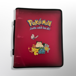 Pokémon Official 1999 Red ToySite Zipper Binder Vintage (Used)