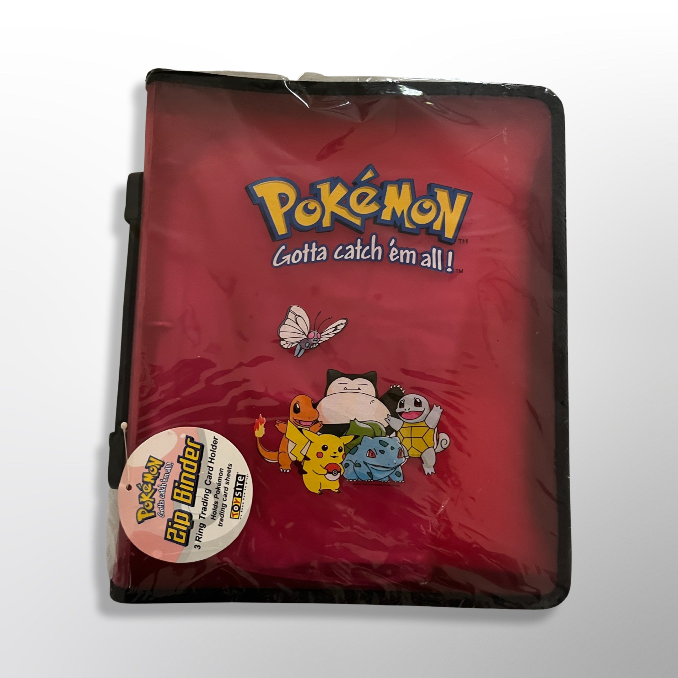 Pokmon Official 1999 Red TOYSITE Zipper Binder Vintage (Sealed) Pokmon Official 1999 Red TOYSITE Zipper Binder Vintage (Sealed)