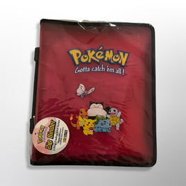 Pokémon Official 1999 Red TOYSITE Zipper Binder Vintage (Sealed)