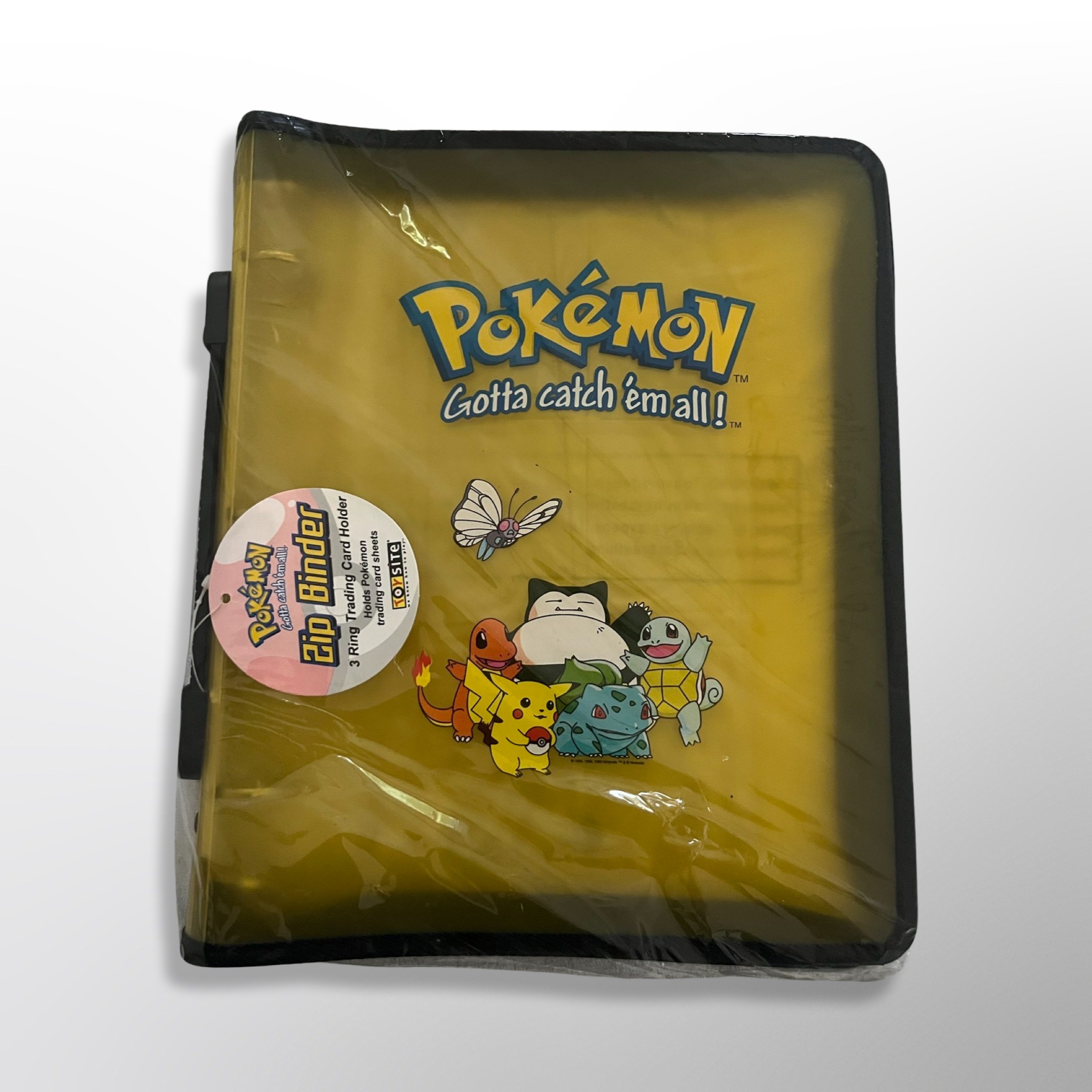 Pokmon Official 1999 Gold Yellow TOYSITE Zipper Binder Vintage (Seale| TradingCardSets.Com Pokmon Official 1999 Gold Yellow TOYSITE Zipper Binder Vintage (Seale| TradingCardSets.Com
