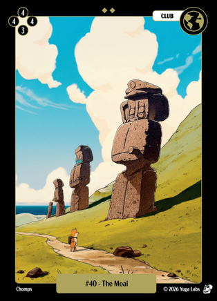 The Moai #040 — official Mudwater Base artwork