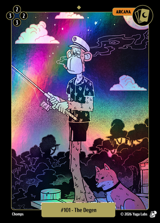 The Degen #101 — official Mudwater Foil artwork