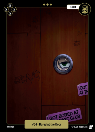 Bored at the Door #034 — official Mudwater Base artwork