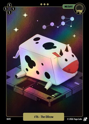 The DDcow #076 — official Mudwater Foil artwork