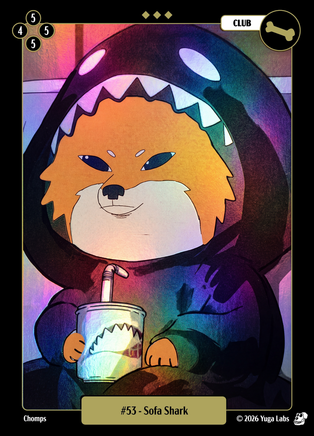 Sofa Shark #053 — official Mudwater Foil artwork