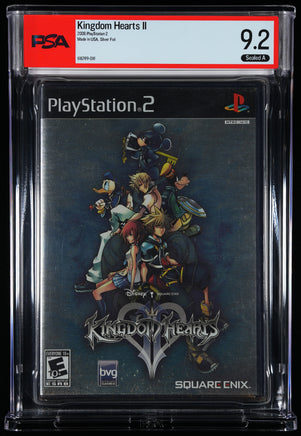 Kingdom Hearts II PlayStation 2 PSA 9.2 A, certificate 616789-018, exact copy front