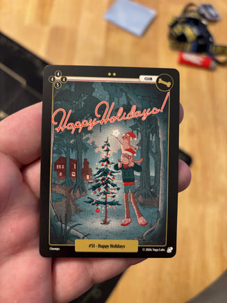 Happy Holidays #051 — Base, Near Mint — actual physical card front