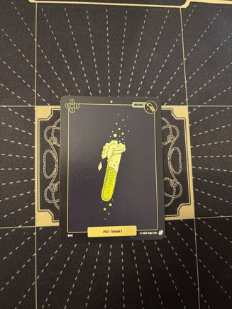Mudwater #063 Serum I — actual physical Base card front, photographed October 24, 2026