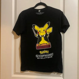 Pokemon Symphonic Evolutions Black T-shirt Merch Women's Medium