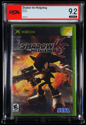 Shadow the Hedgehog Xbox PSA 9.2 B certificate 616789-001 exact copy front