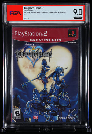 Kingdom Hearts PS2 PSA 9.0 B Greatest Hits No Memory Card Case 616789-013 exact copy front