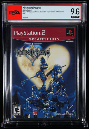 Kingdom Hearts PS2 PSA 9.6 A+ Greatest Hits No Memory Card Case 616789-014 exact copy front