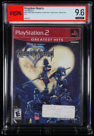Kingdom Hearts PS2 PSA 9.6 B+ Greatest Hits Memory Card Case 616789-015 exact copy front