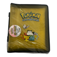 
              Pokémon Official 1999 Gold Yellow TOYSITE Zipper Binder Vintage (Sealed)
            