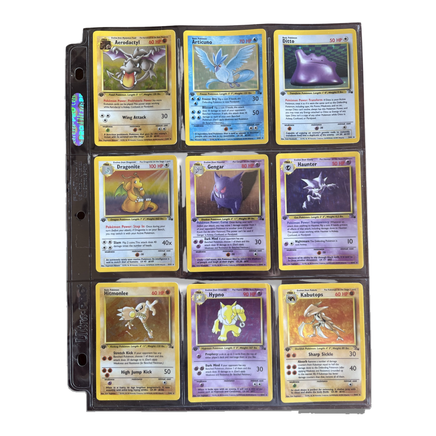 1st Edition Fossil (62/62) Complete Set 1999 [MP-DMG]
