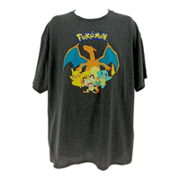 
              Vintage Men's 2XL Pokemon Short Sleeve Gray T-Shirt
            