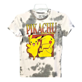 Pokémon Pikachu Short Sleeve Graphic Crew Neck T-Shirt Size Small Tie Dye