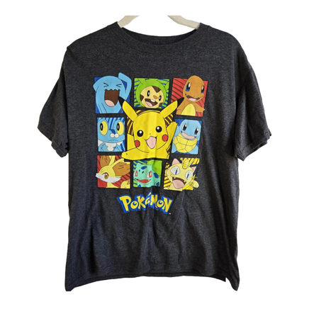 Pokémon Pikachu Graphic Black Kids T-Shirt Size Medium