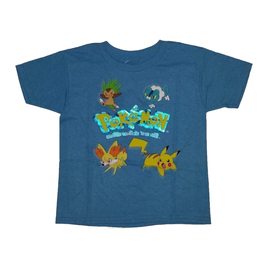 Pokemon Pikachu Blue Graphic T-Shirt XXL