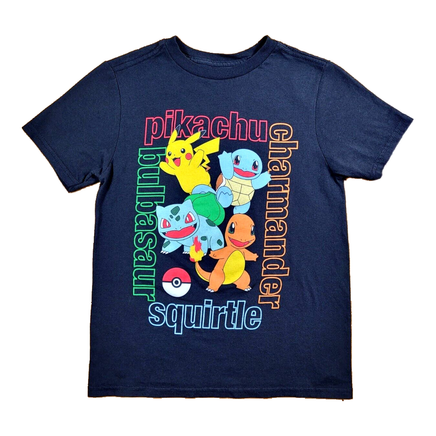 Pokemon Black T-Shirt Boys Medium