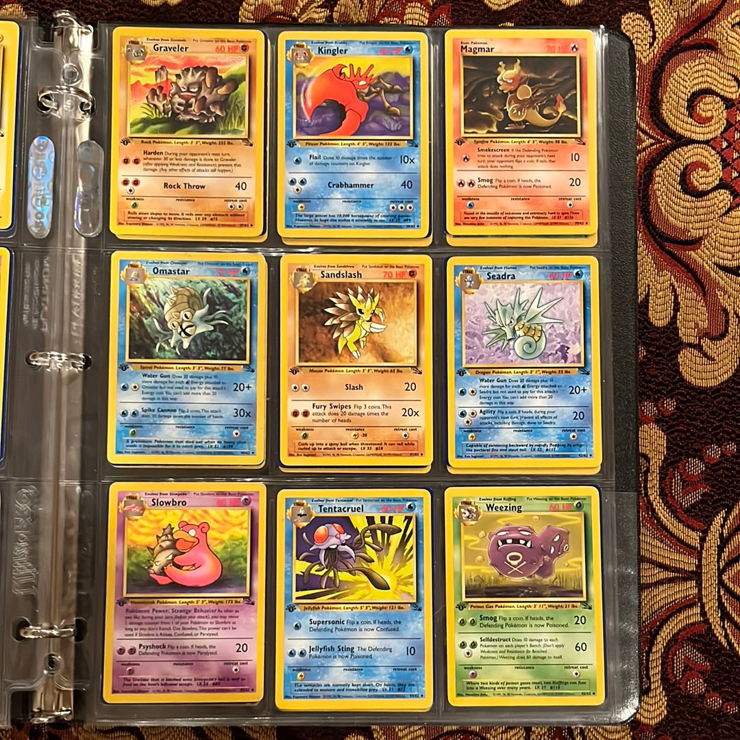 1st Edition Fossil (62/62) Complete Set 1999| TradingCardSets.Com 1st Edition Fossil (62/62) Complete Set 1999| TradingCardSets.Com