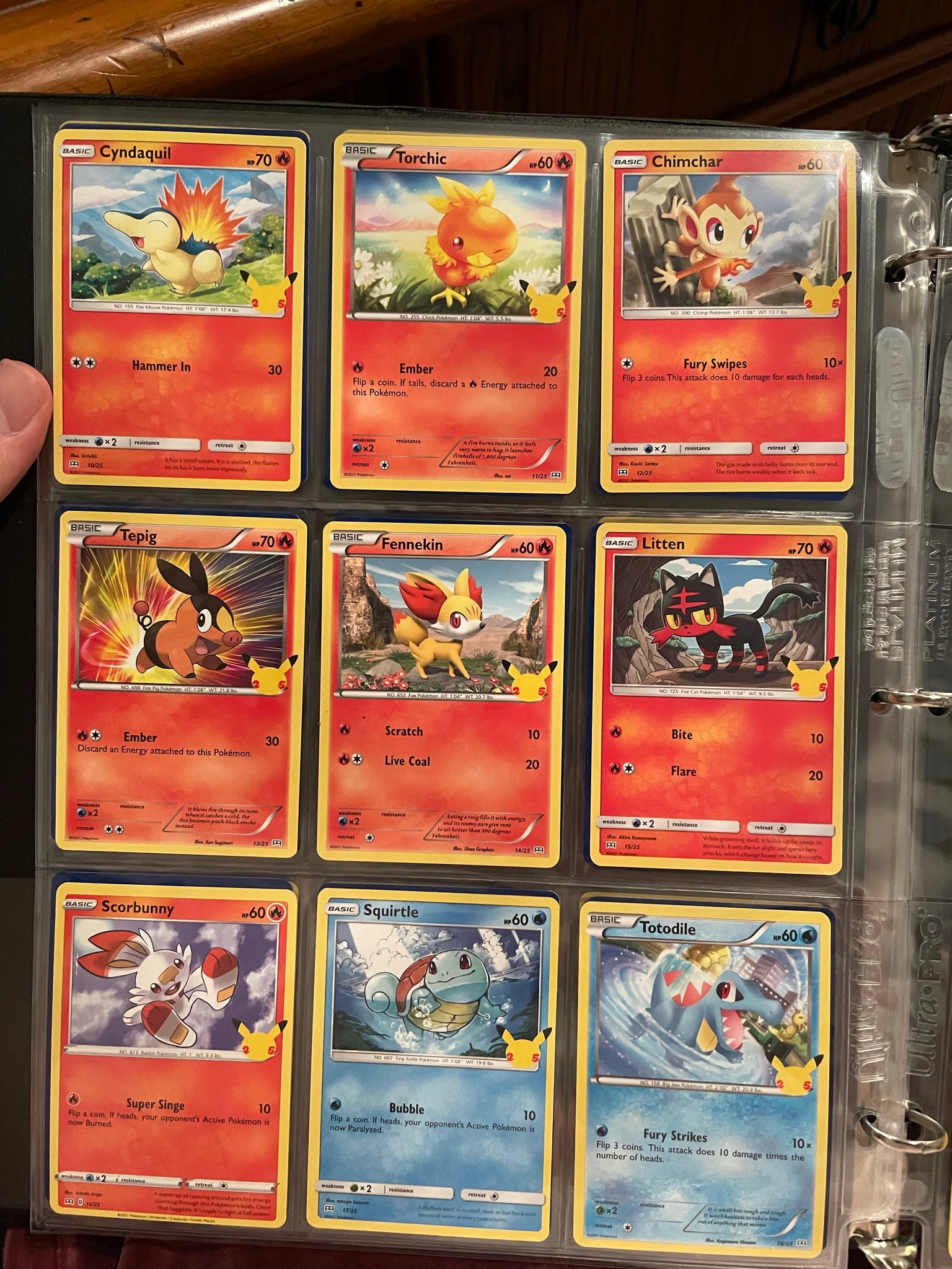 Full Set Pokemon Cards 25 McDonalds 2021 Non Holo Promo 25th Anniversary  NM-Mint