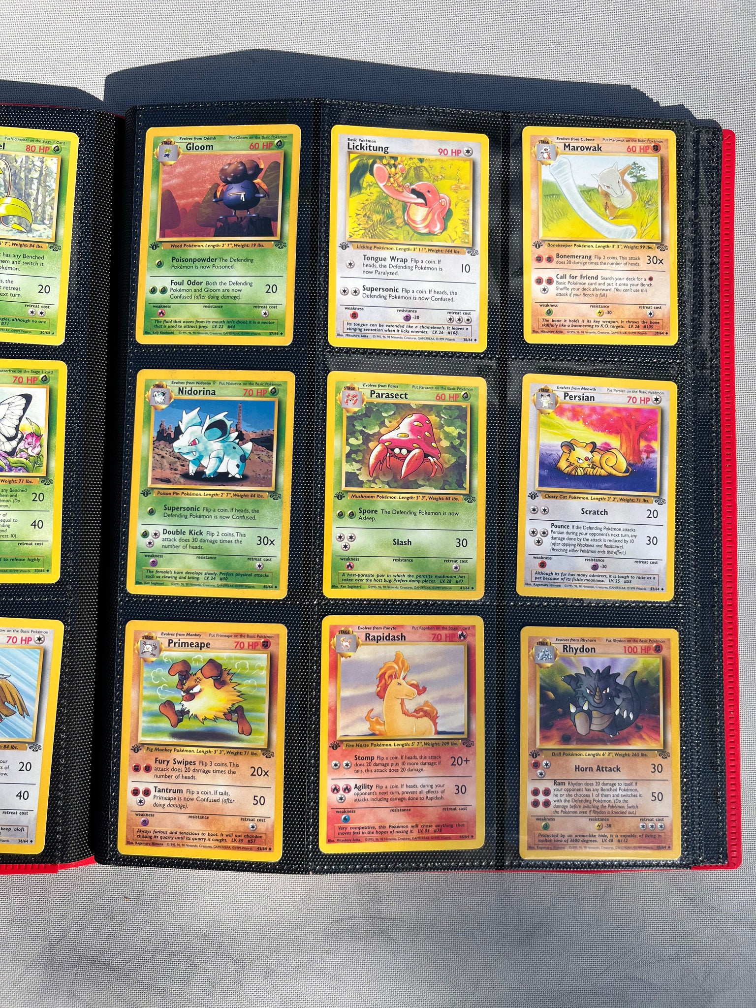 jungle pokemon cards Wizards of the Coast Uncommon Card #37/64 Gloom : Toys & Games Grass Rarity THE PURCHASER OF MY COLLECTION