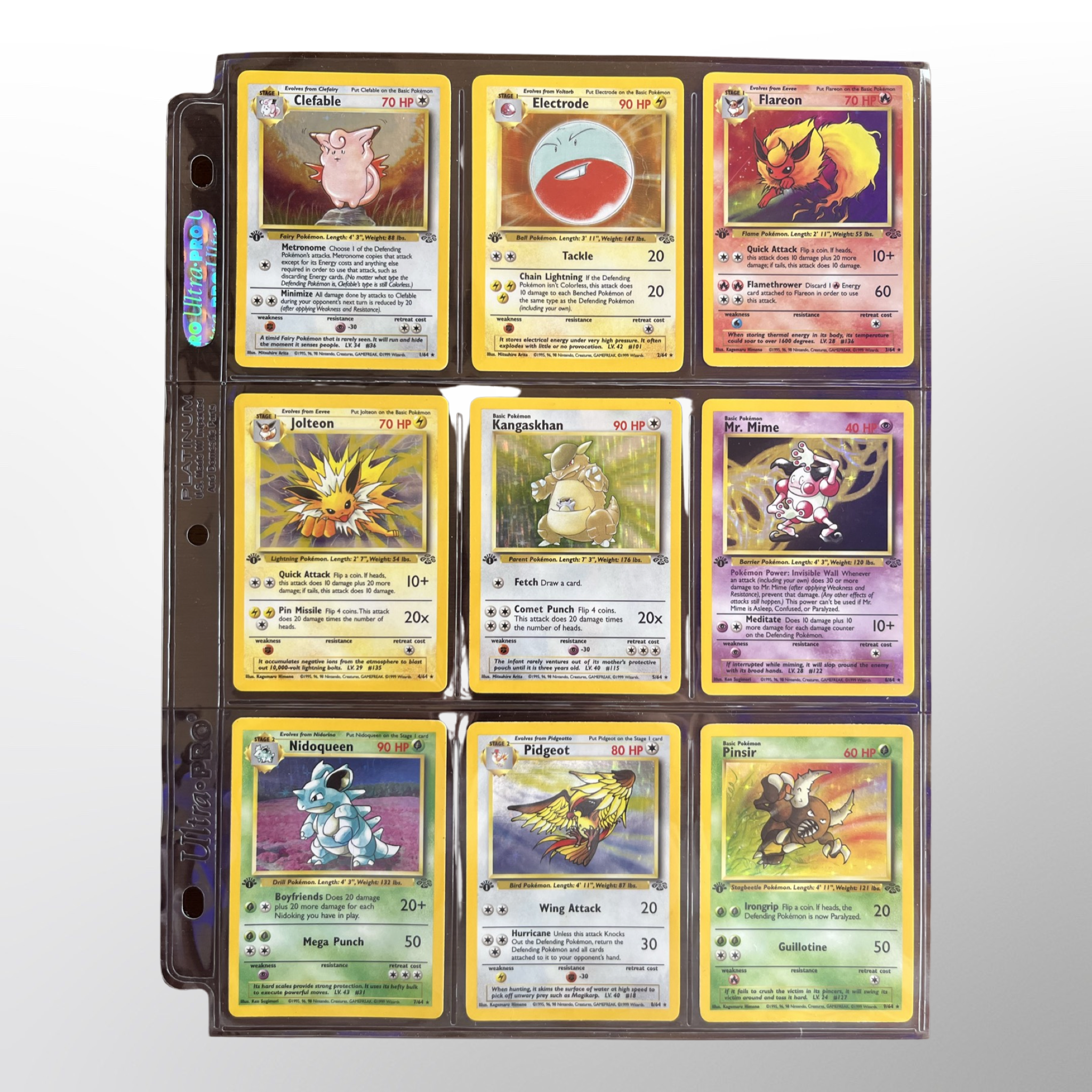 1st Edition Jungle (64/64) Complete Set 1999 1st Edition Jungle (64/64) Complete Set 1999