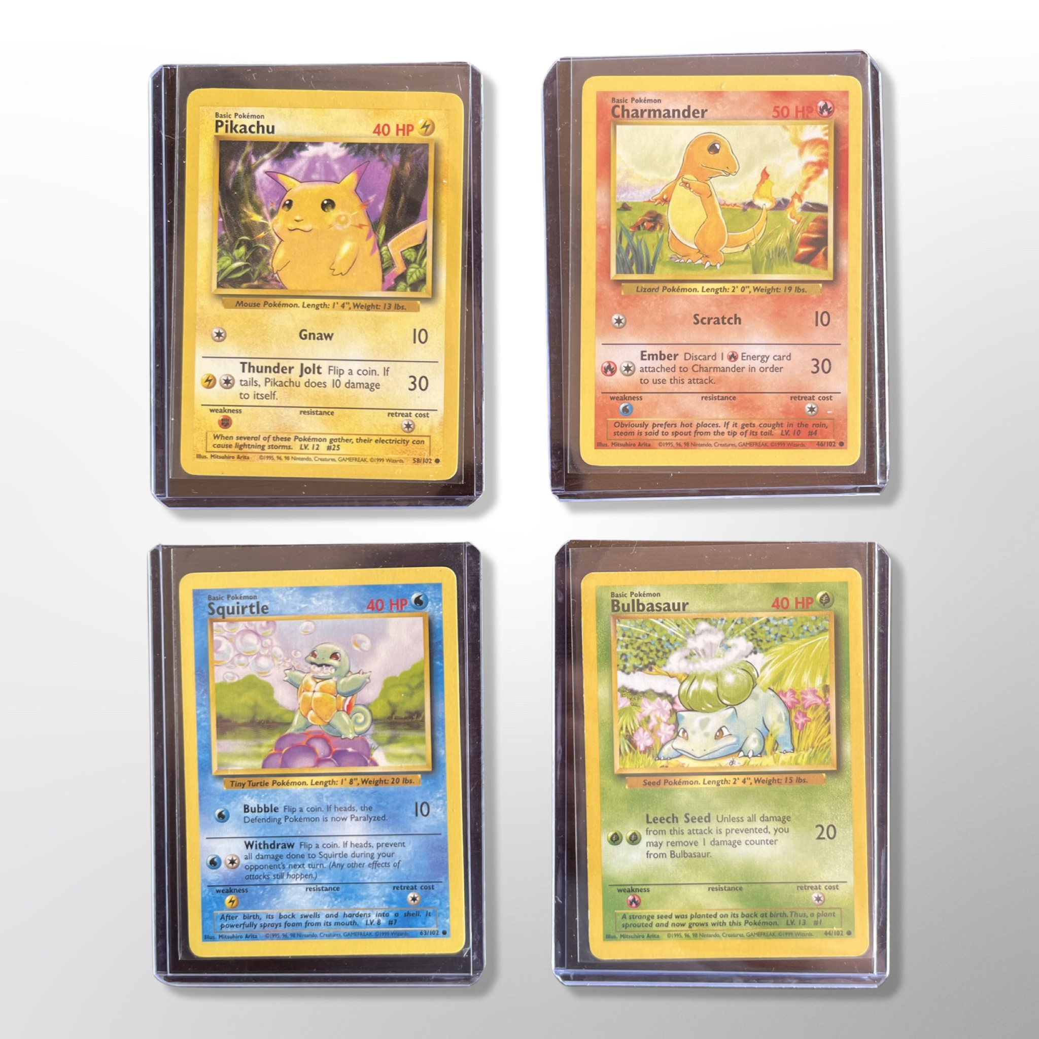 Unlimited Kanto Base Starters Set (4) 1999| TradingCardSets.Com Unlimited Kanto Base Starters Set (4) 1999| TradingCardSets.Com