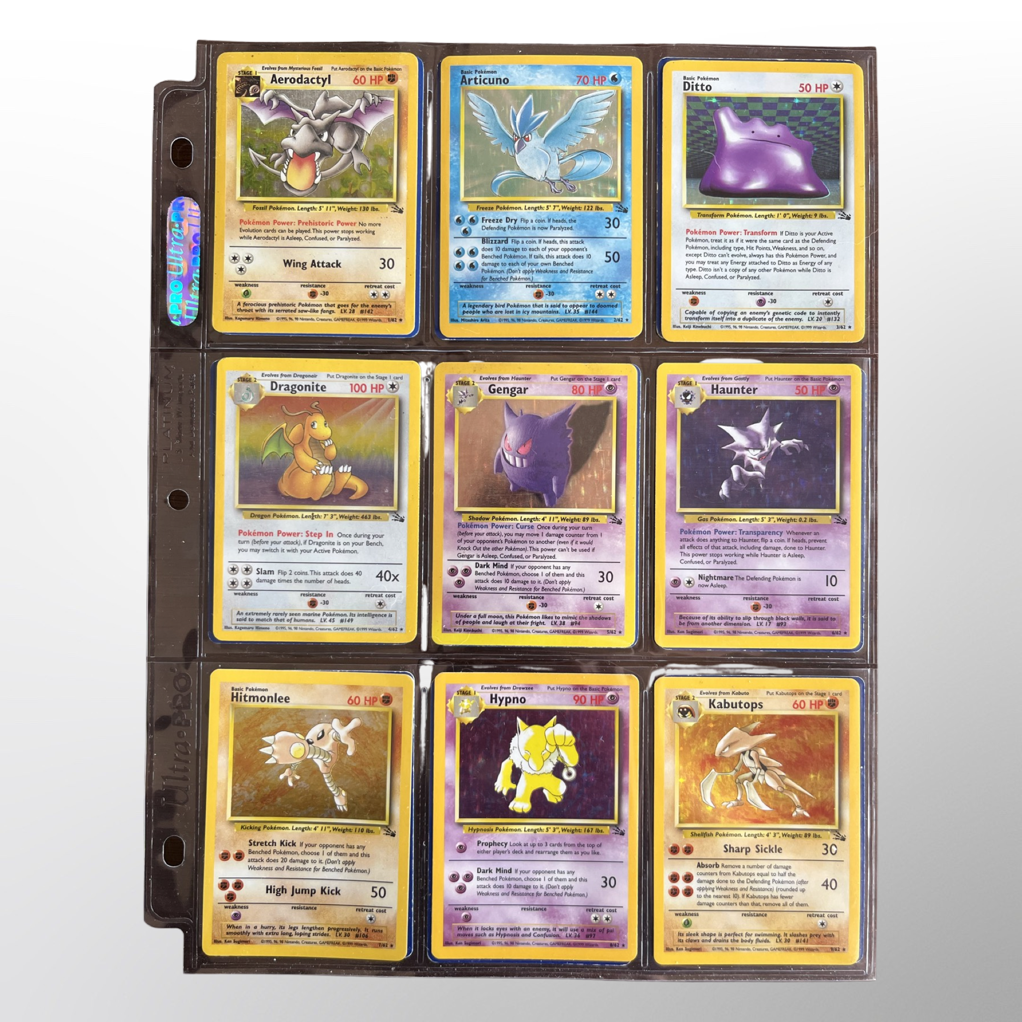 Fossil (62/62) Complete Master Set 1999 Fossil (62/62) Complete Master Set 1999